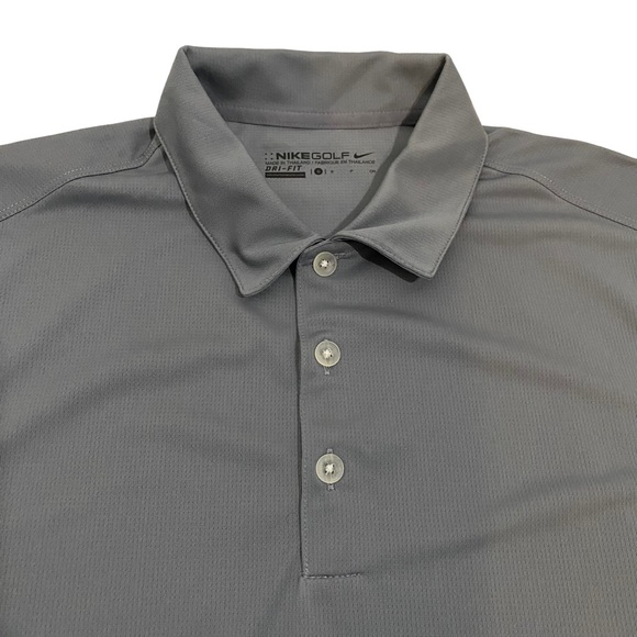 Nike Men’s Cool Gray Dri-Fit Golf Shirt, Size Small - Picture 6 of 15
